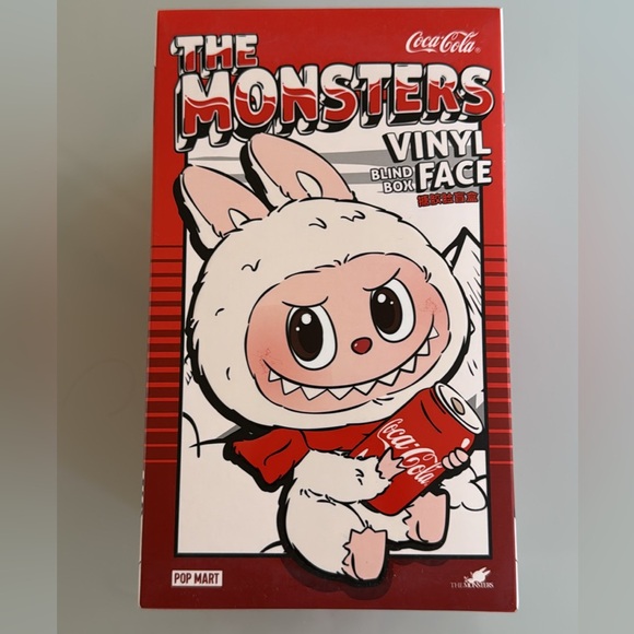 Labubu Accessories - Authentic Unopened Labubu Monsters Vinyl Blind Box with Coca-Cola Coke Design